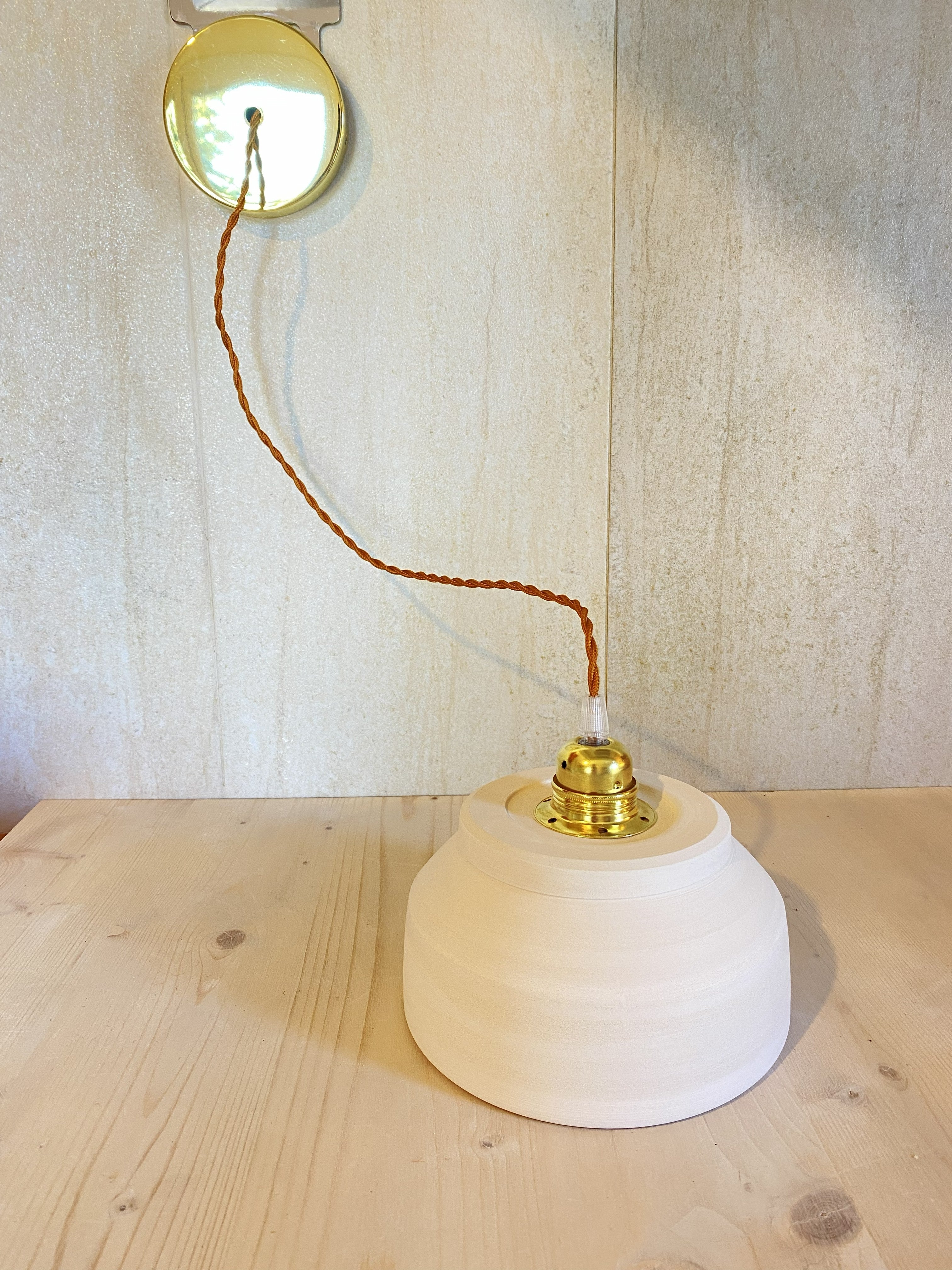 Suspension Beauvoir - Grès brut