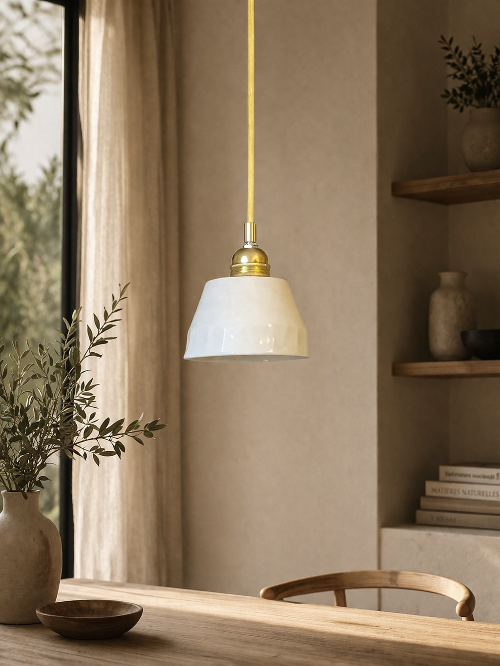 Suspension Pizan - Porcelaine émaillée