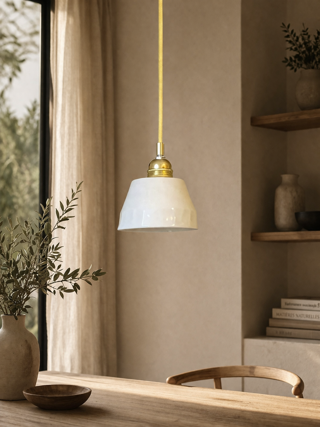 Suspension Pizan - Porcelaine émaillée